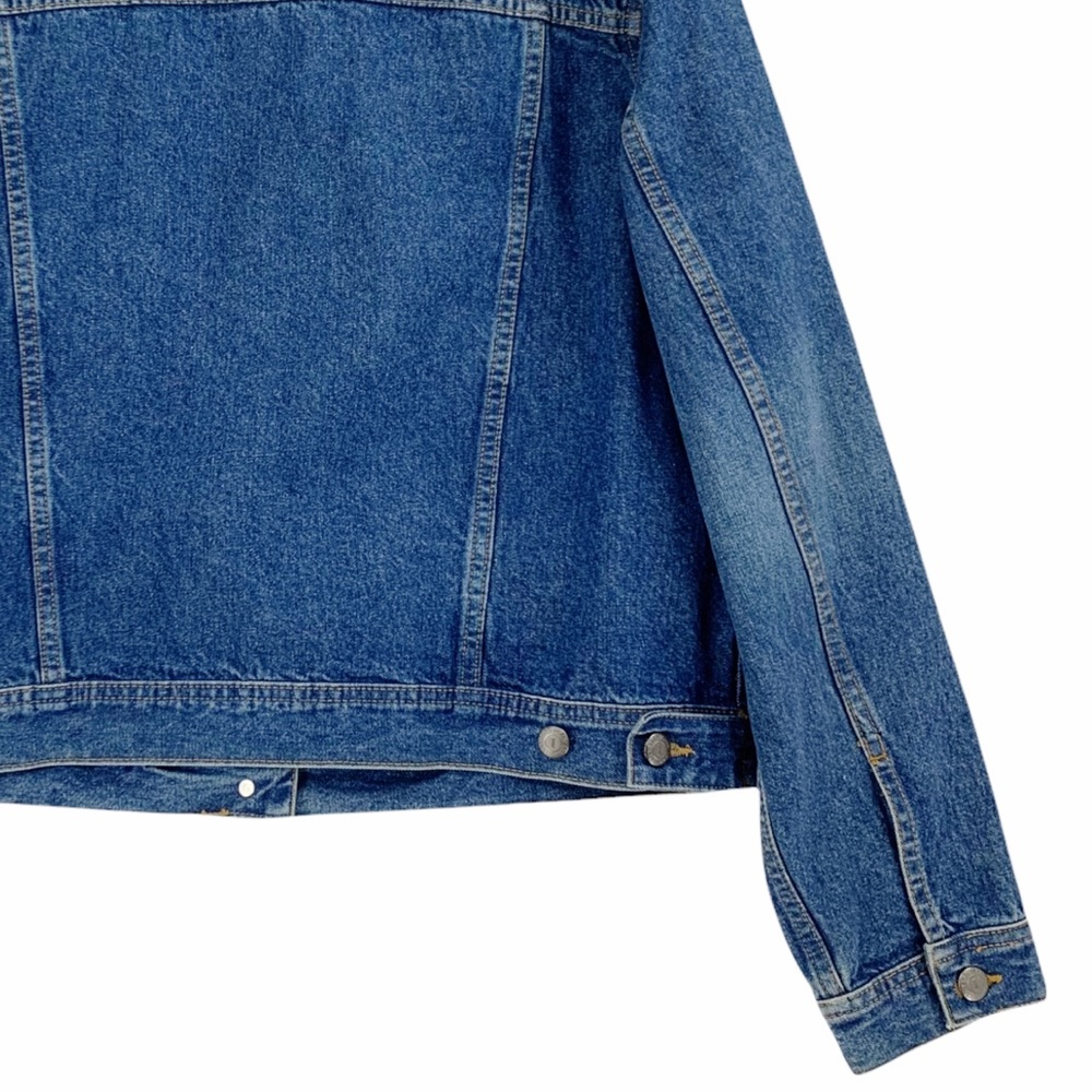 Izod Jeans Denim Jeans Trucker Jacket Medium Blue Wash - Picture 10 of 15